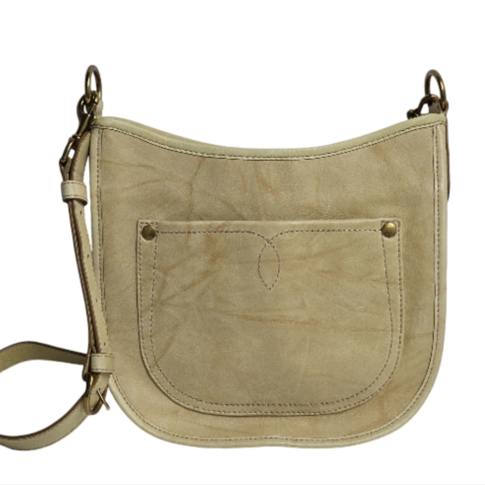 Frye Campus Rivet crossbody purse tan